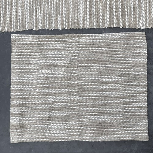 Oriel Ombre Linen Placemat - Natural & White