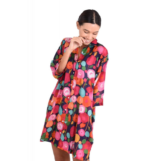 Printed Cotton Maxi Shirt 67146