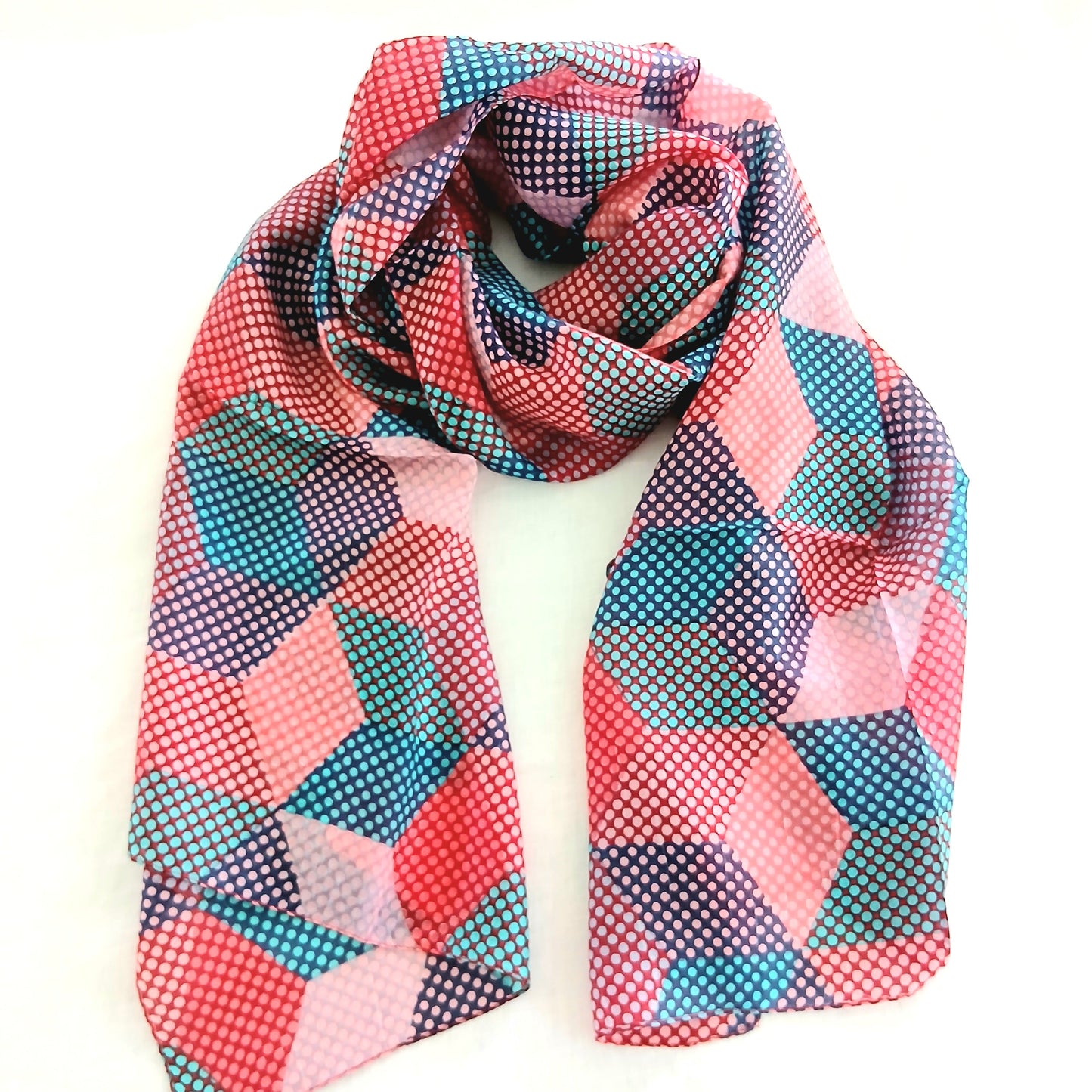 Multicolored Silk Scarf - 5524