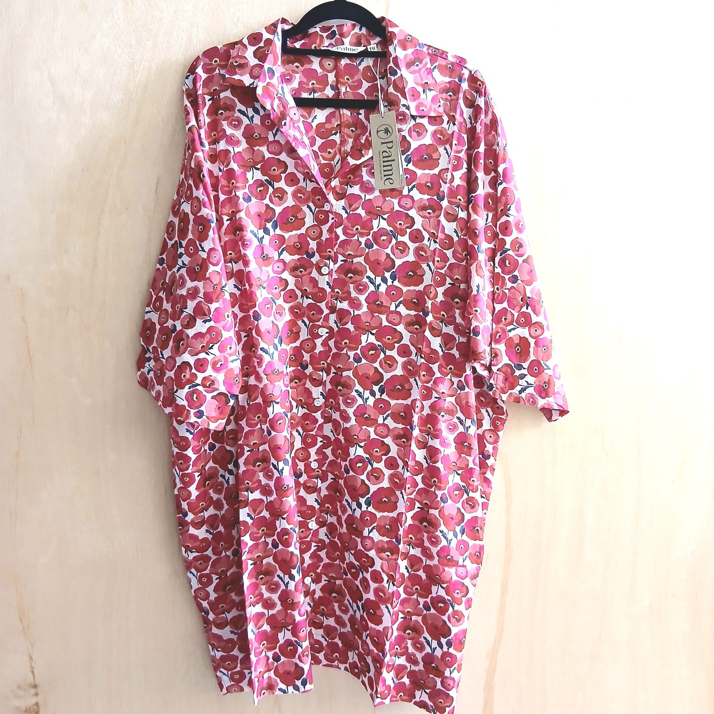 Printed Cotton Maxi Shirt 67146