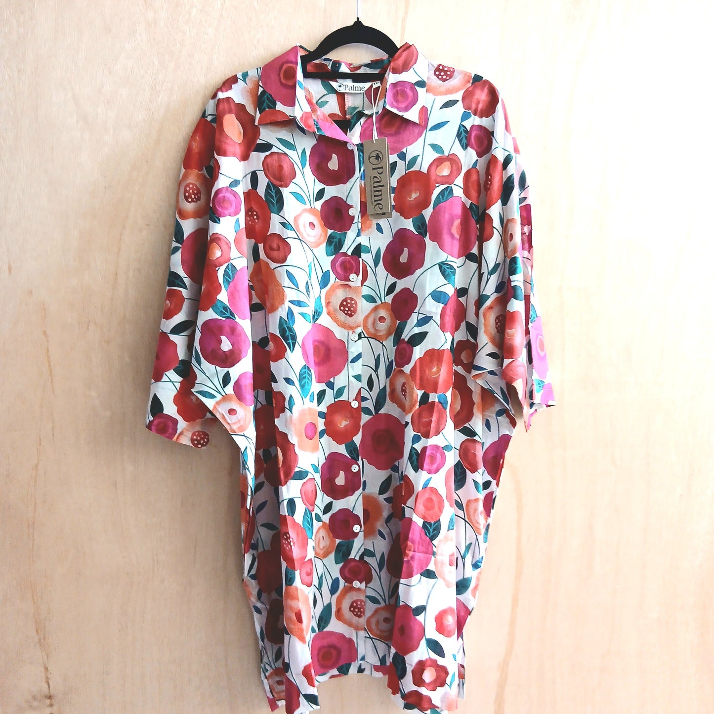 Printed Cotton Maxi Shirt 67146