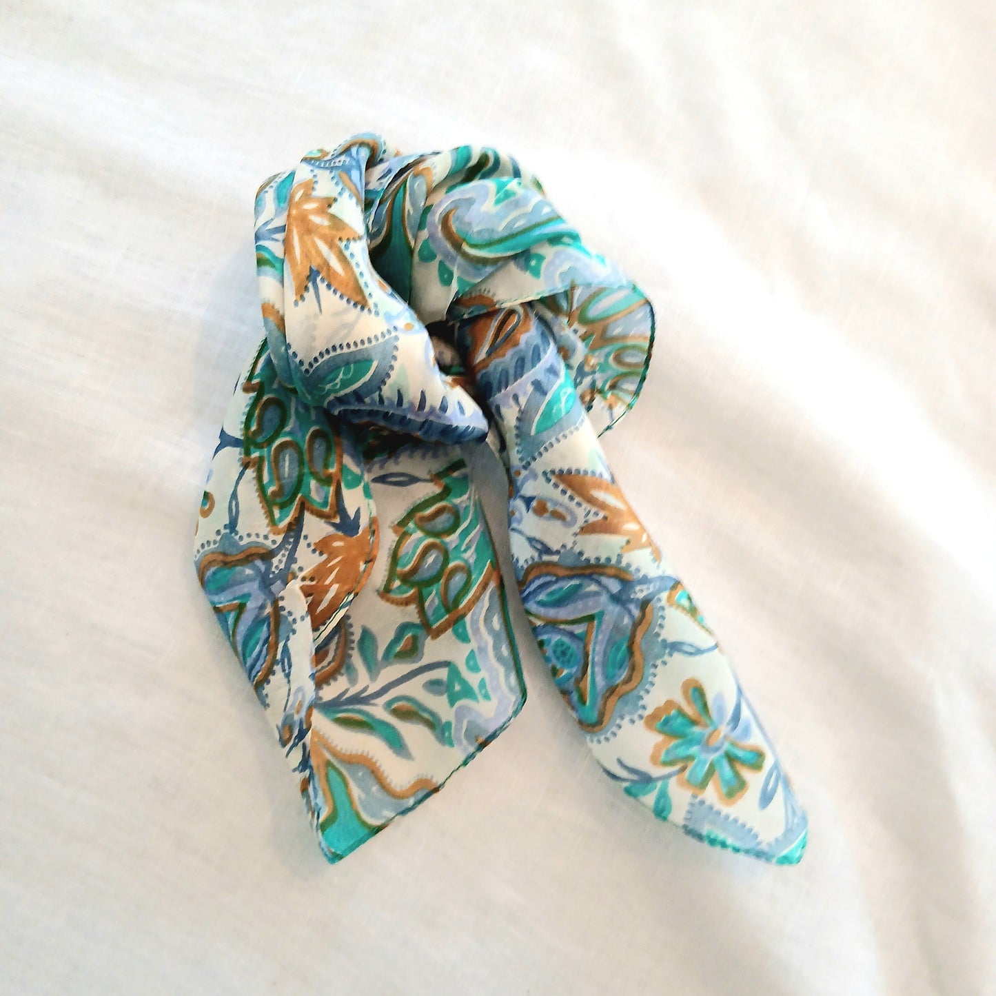 Necktie Silk Scarf - Whimsical Floral Print ZS-1022 & 1024 /S