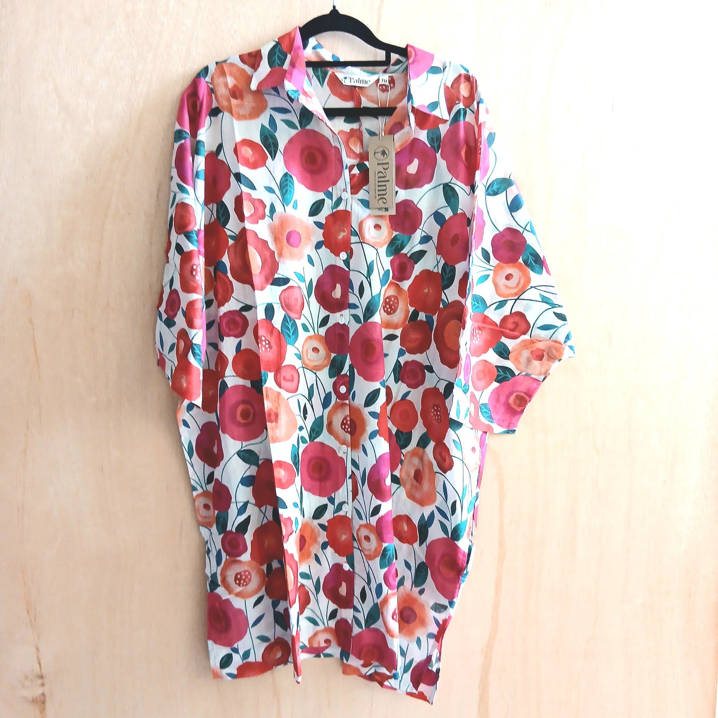 Printed Cotton Maxi Shirt 67146