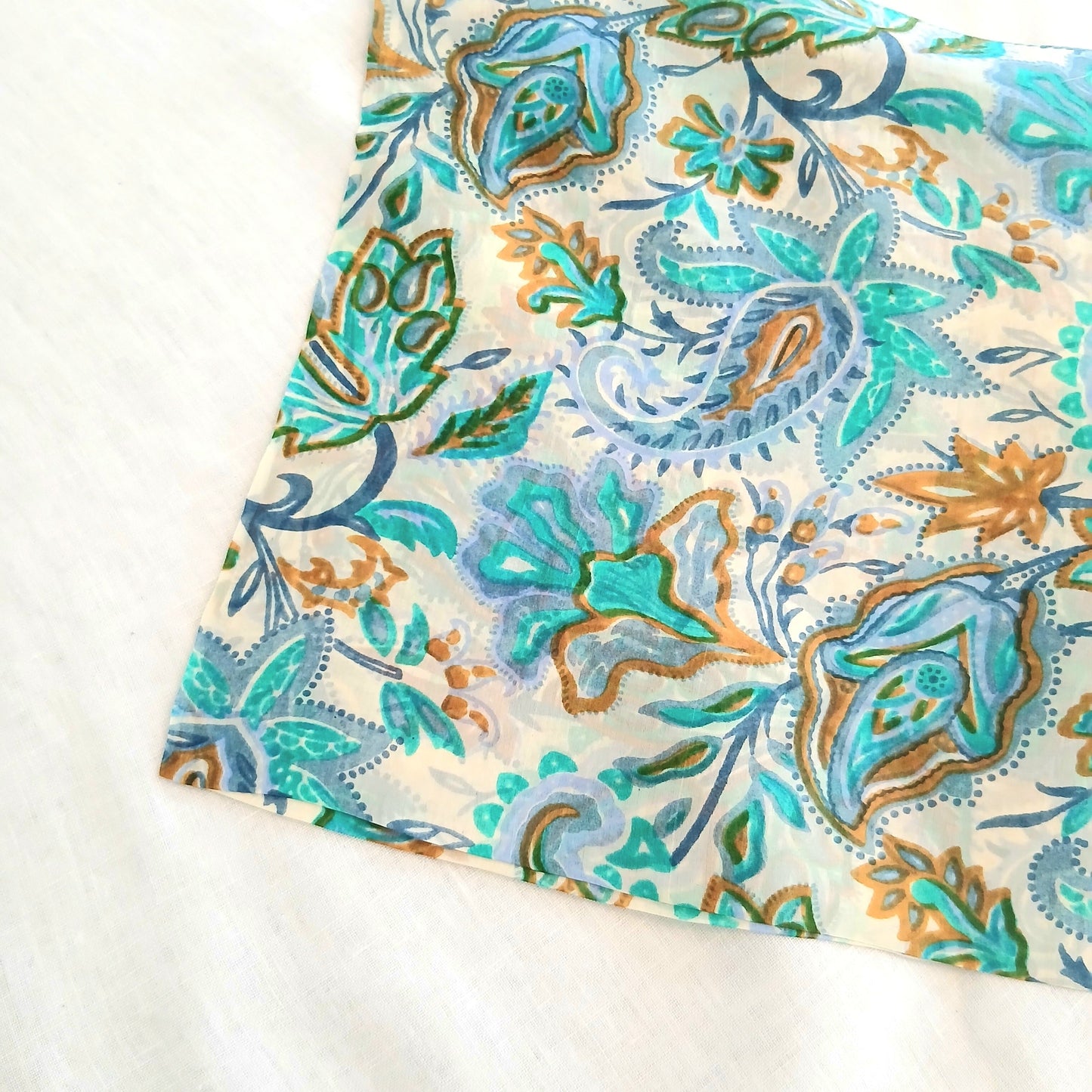 Necktie Silk Scarf - Whimsical Floral Print ZS-1022 & 1024 /S