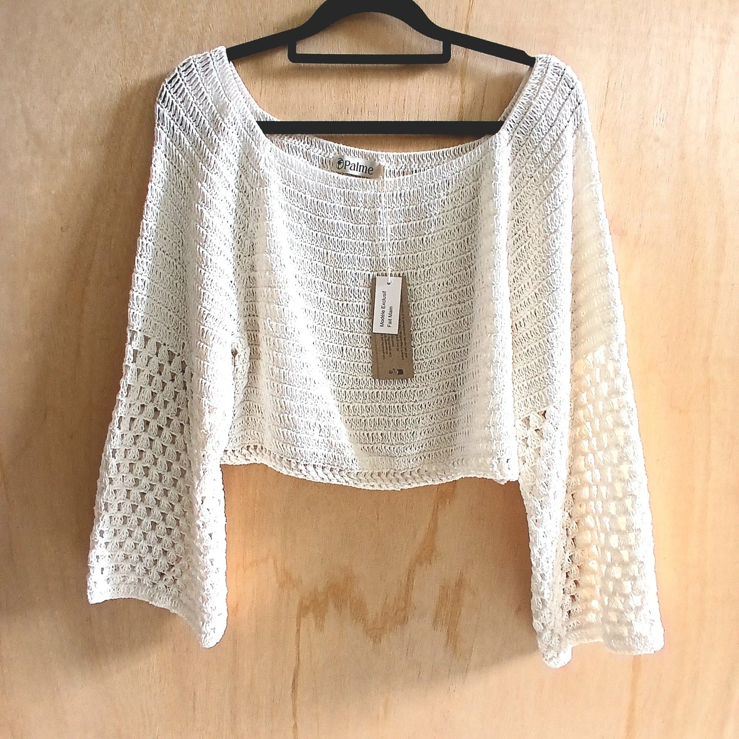 Black Crochet Short Summer Top