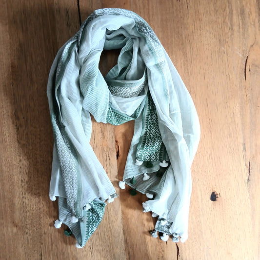 Woven Cotton Scarf 53094