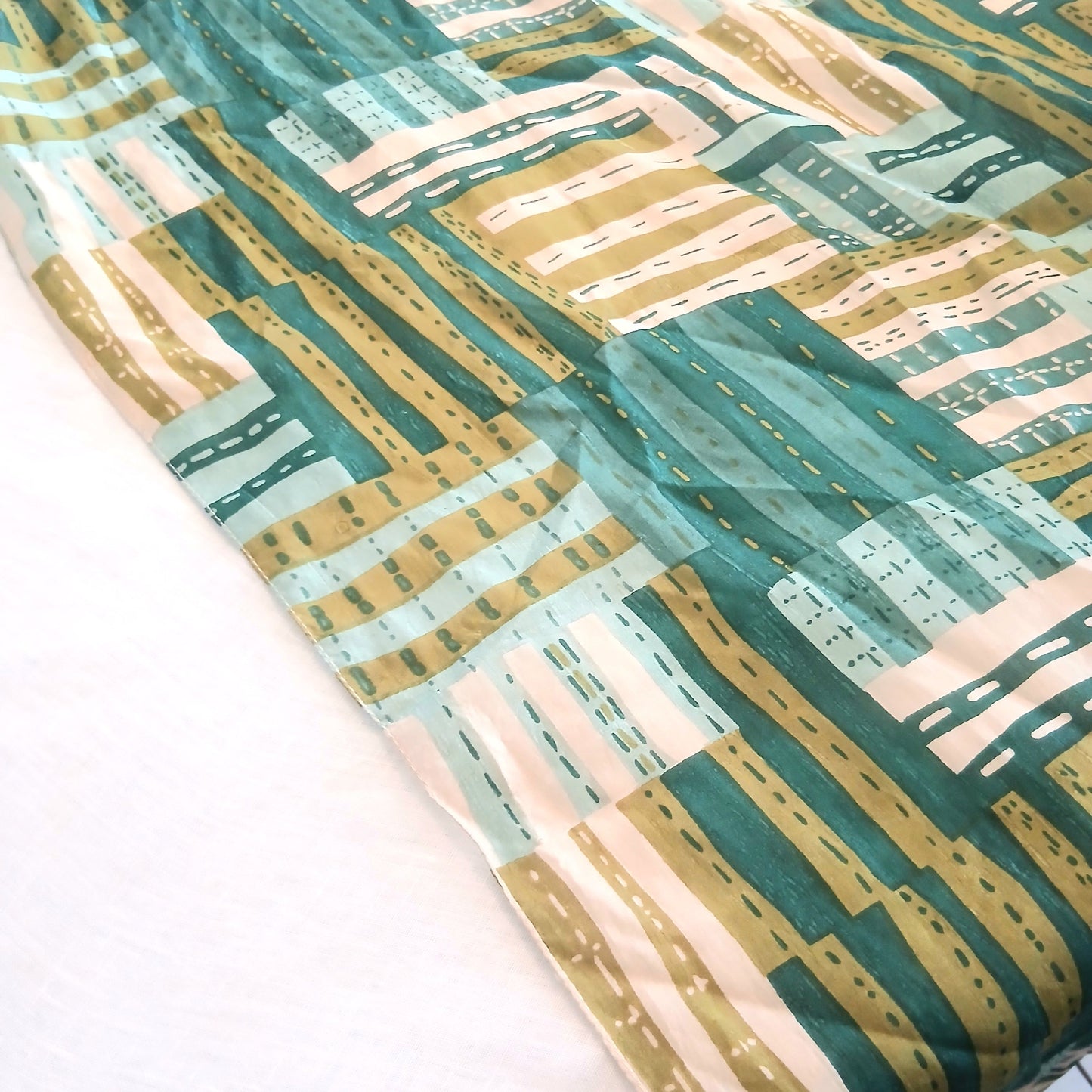 Pure Silk Scarf Lines and Symmetry Design Large TS-1149