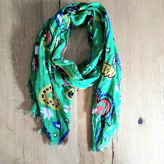 Happy Hearts Cotton Scarf 67371