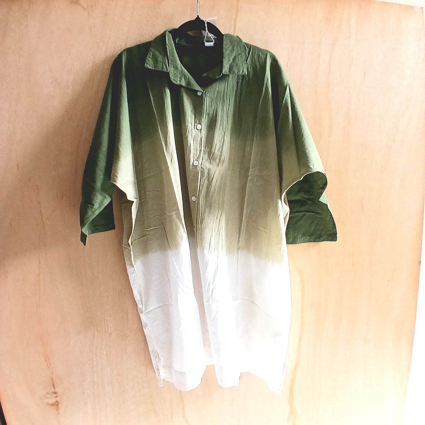 Shaded Shirt Cotton Dress 65967