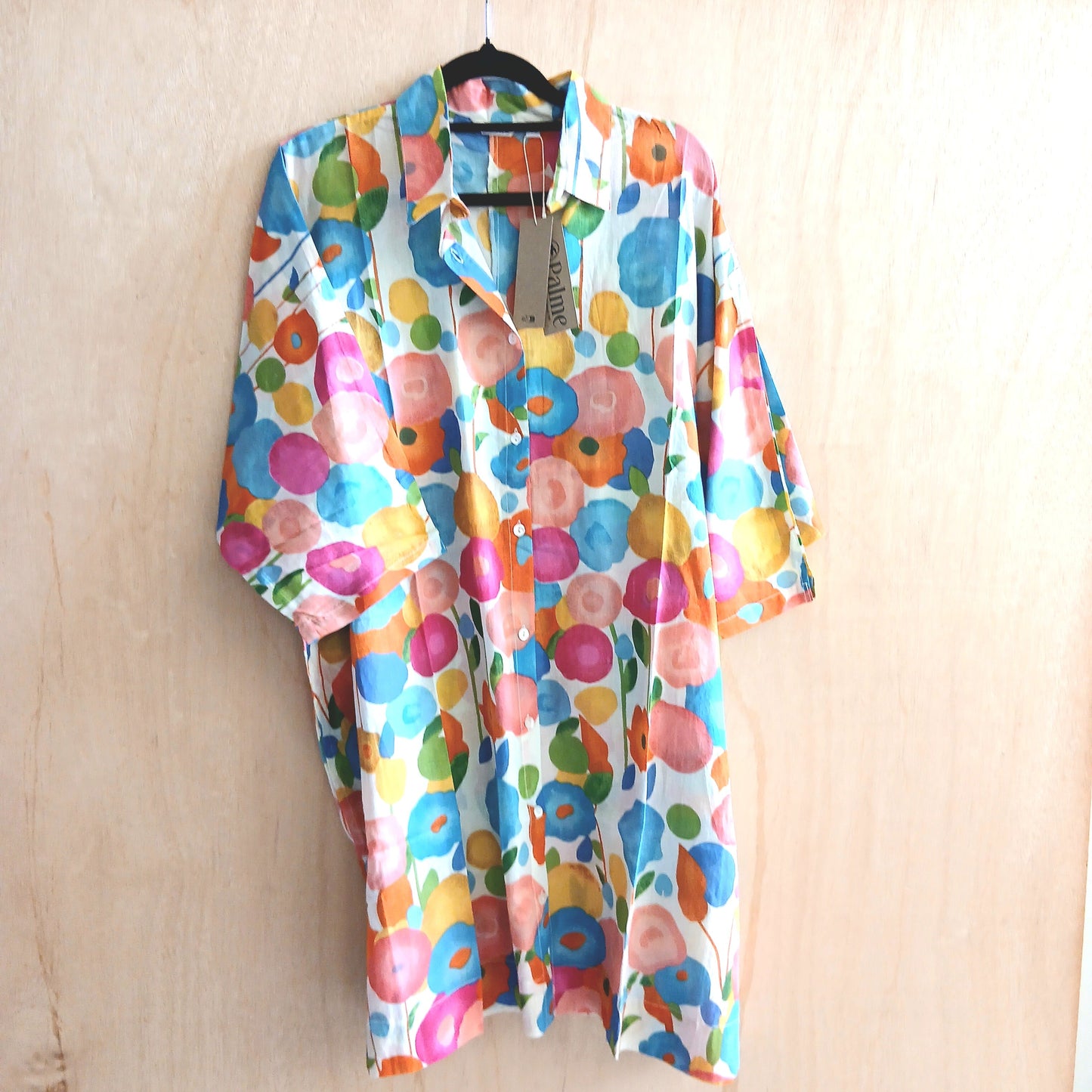 Printed Cotton Maxi Shirt 67146