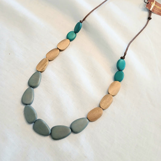 Simple 3-Coloured Necklace N6-5870
