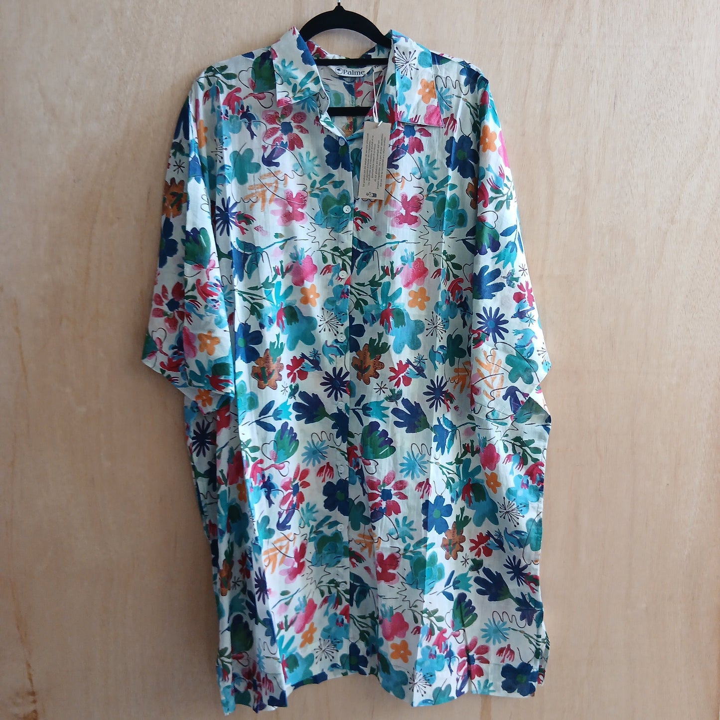 Printed Cotton Maxi Shirt 67146