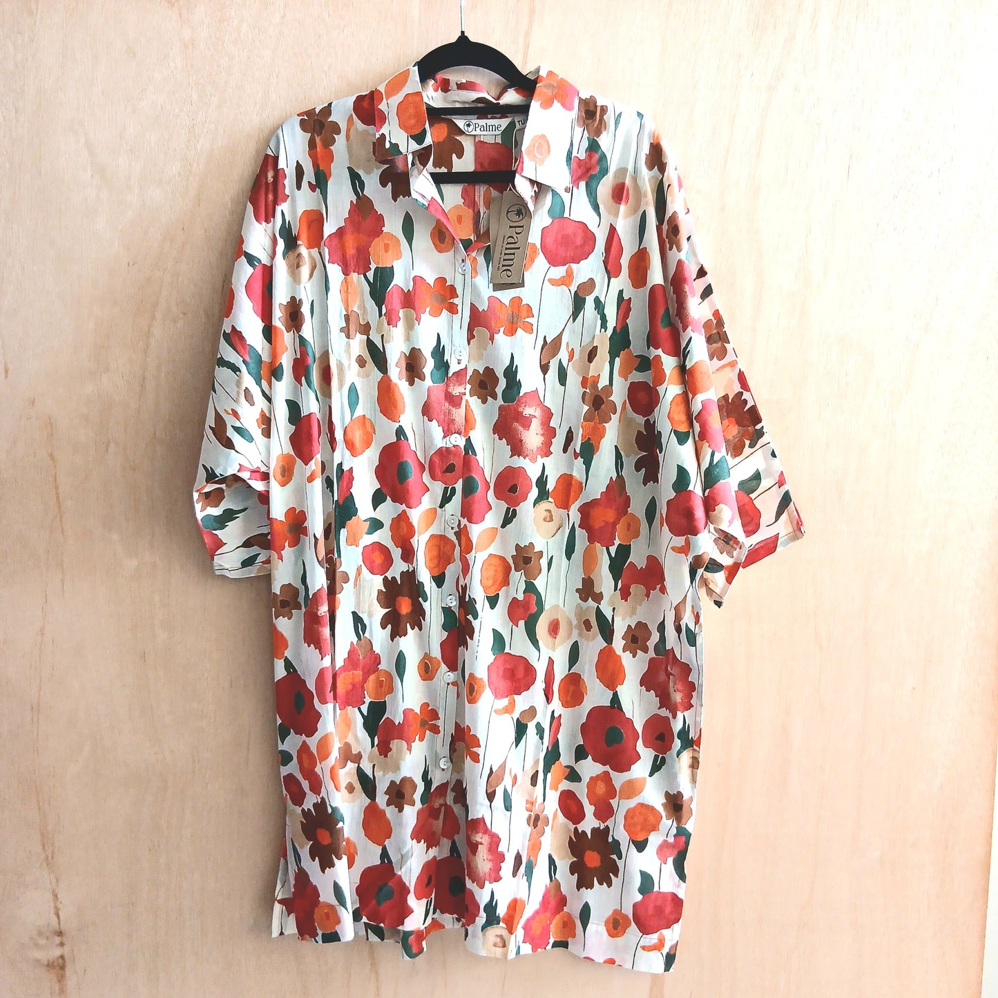 Printed Cotton Maxi Shirt 67146