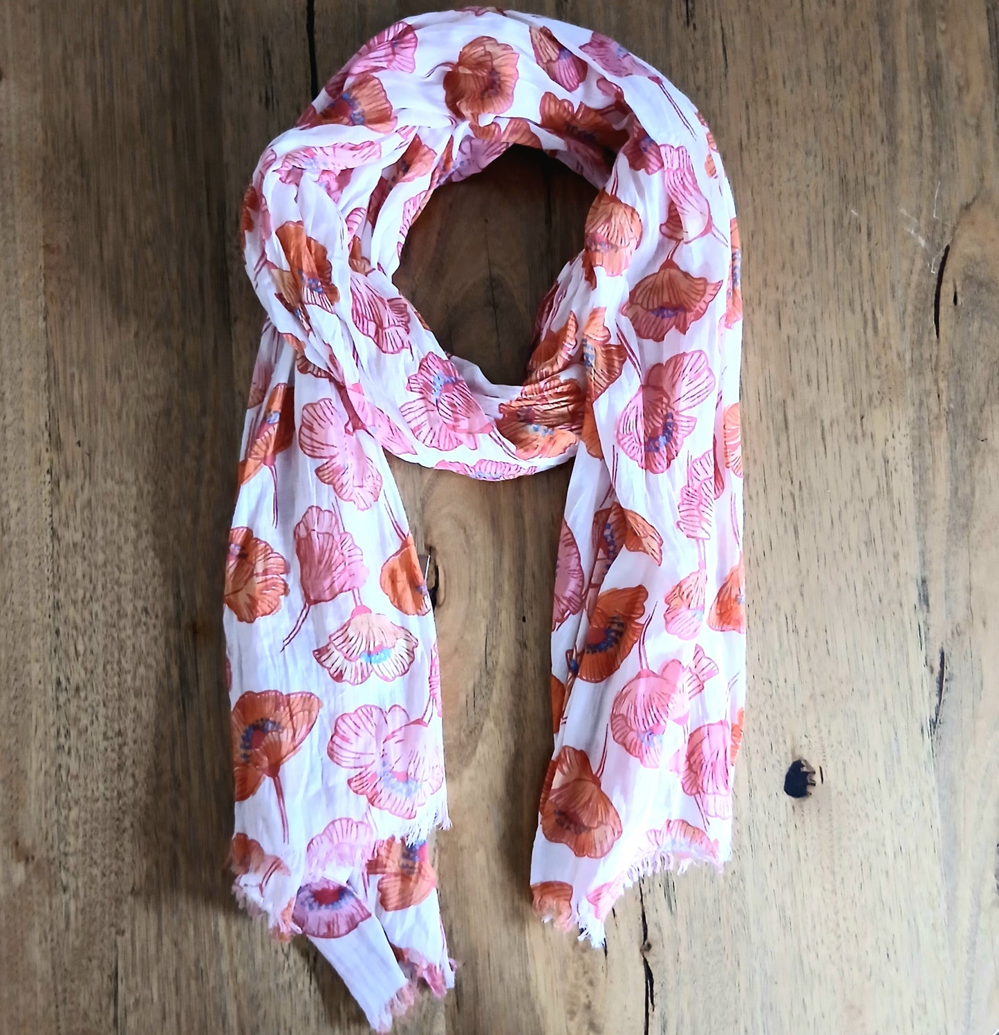 Giant Poppies Pure Cotton Scarf - 64662