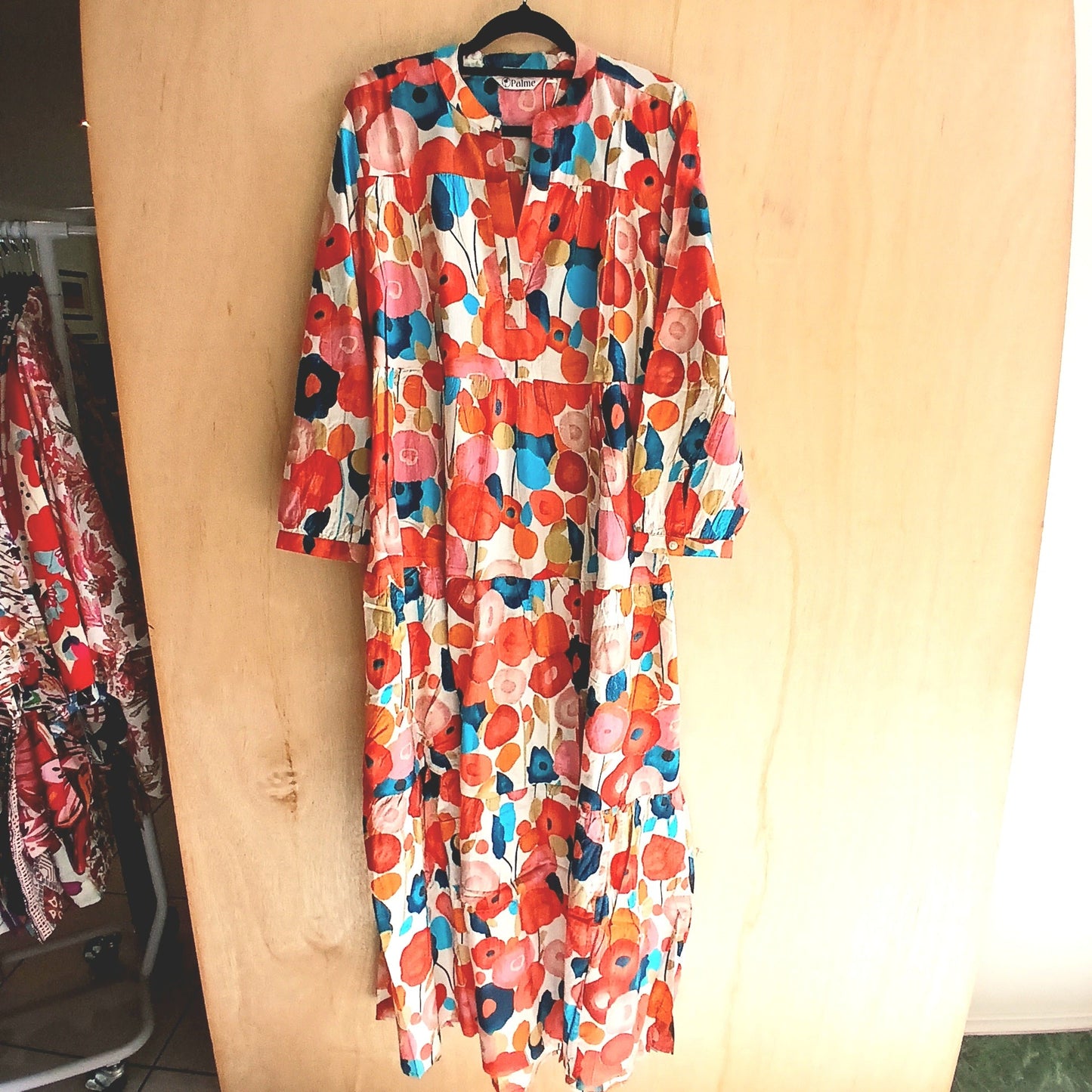 Pleated Cotton Printed Dress 67148