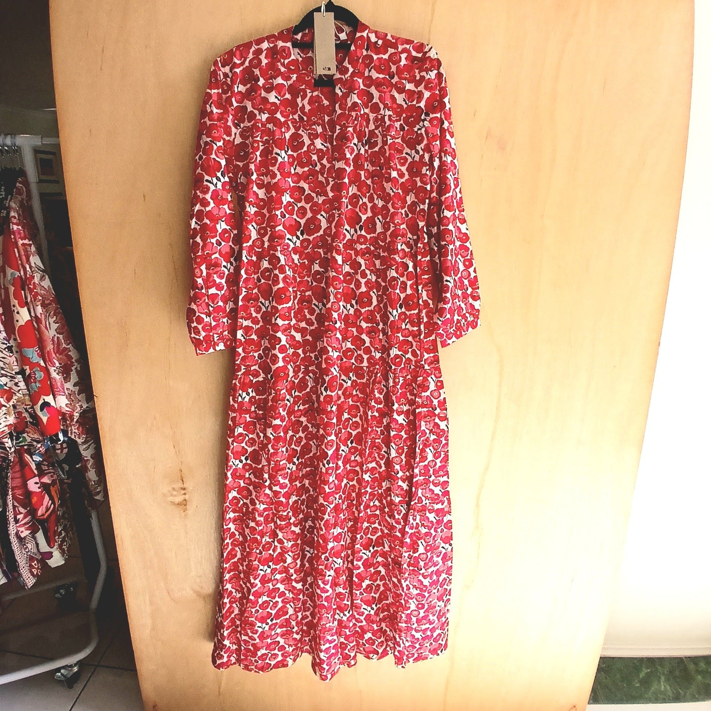 Pleated Cotton Printed Dress 67148
