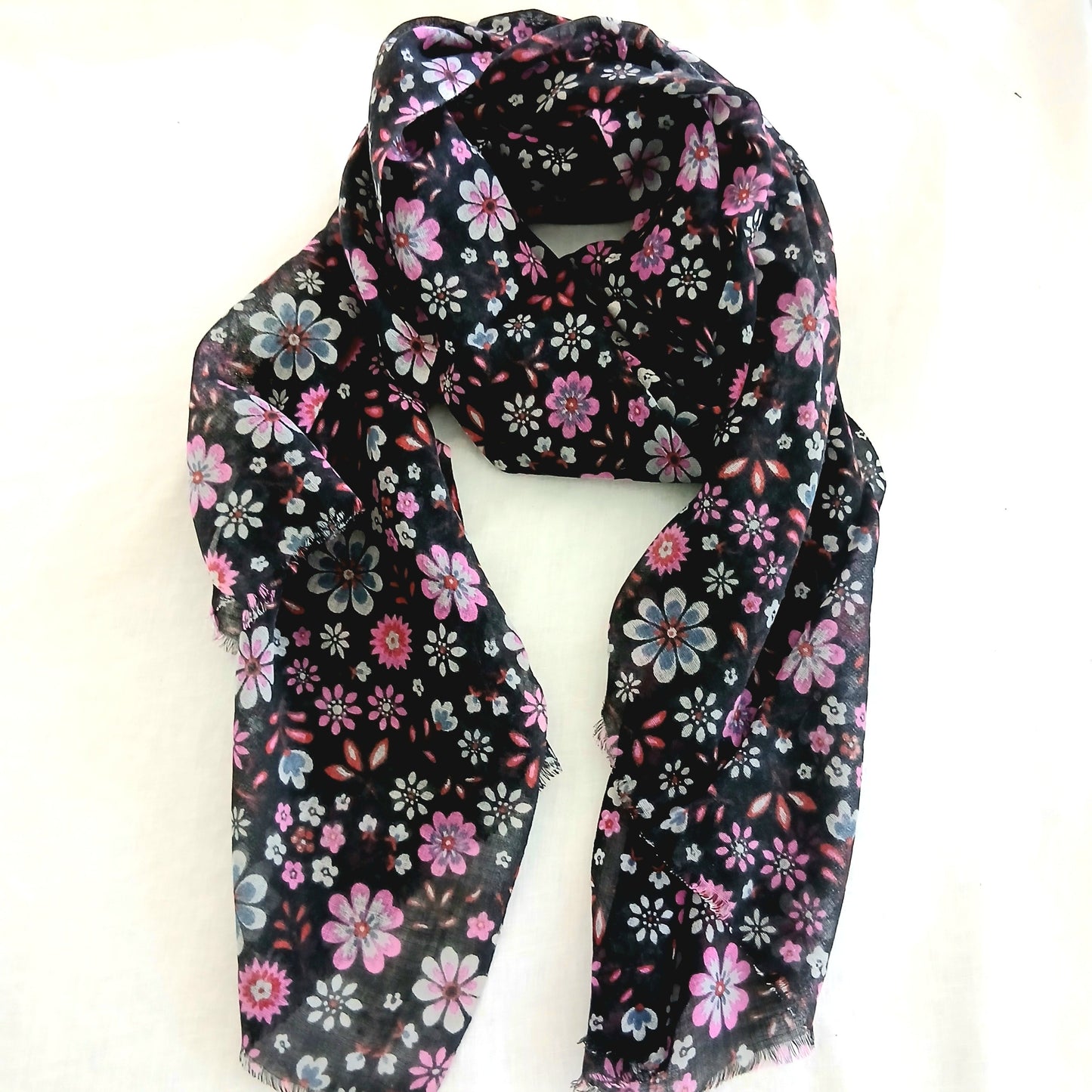 Wool Silk Mix Scarf - WS-1056