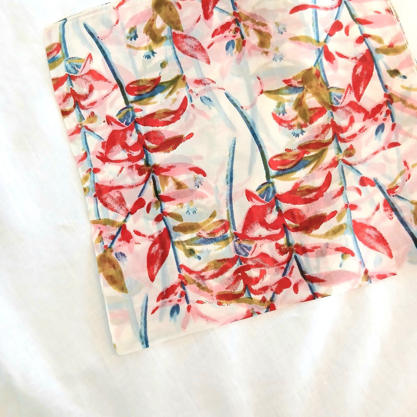 Necktie Silk Scarf - Red/Pink ZS-1007/S