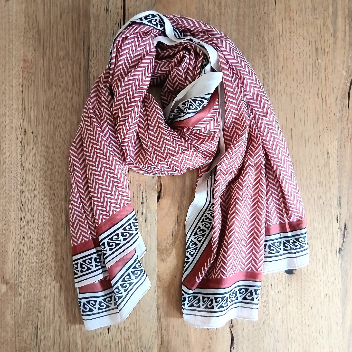 2 Toned Cotton Scarf 65154