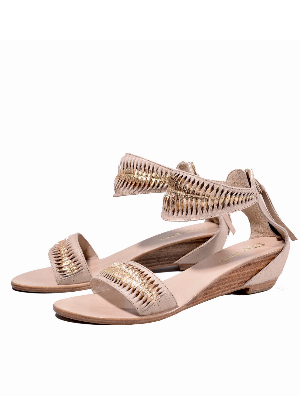 Santana Kala Mini Wedge  - Two Tone