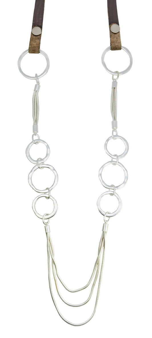 Matte Silver Chain Necklace