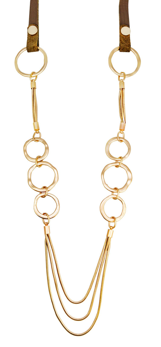 Matte Gold Chain Necklace