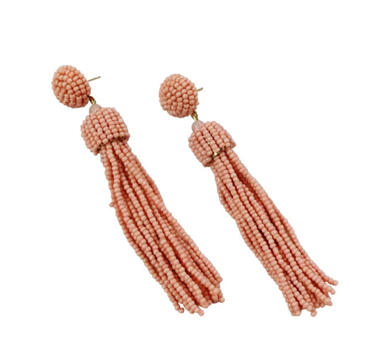 Coral hanging earrings