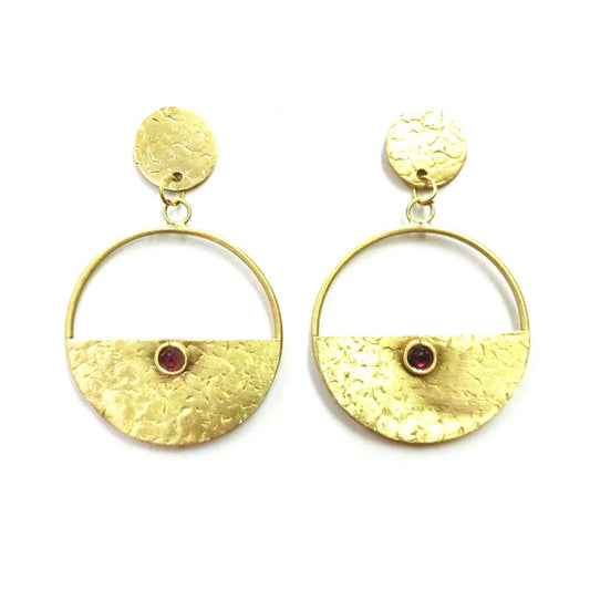 Hammered brass E/R with gloss bead