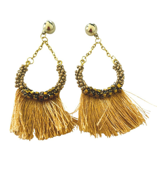 Gold tassel Earrings
