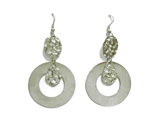 Silver plain/hammered E/R