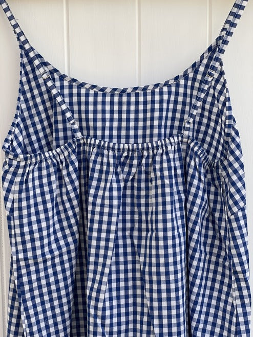 Blue Check Slip Dress Child (Pack Of 4)