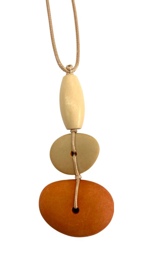 wood and resin pendant