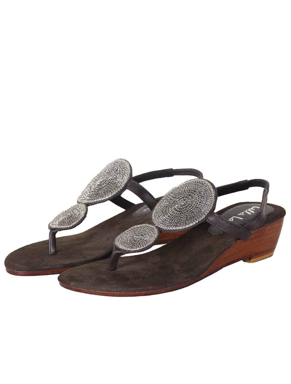 Sumba Double Medallion Mini Wedge