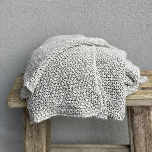 Throw-Natural-Sorrento Natural Knitted 100% Linen 130 X 190 Cm