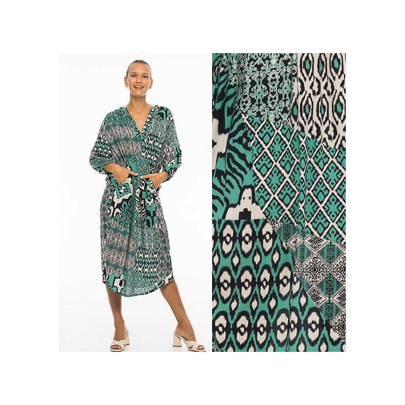 Tunisian Collar Dress 65860
