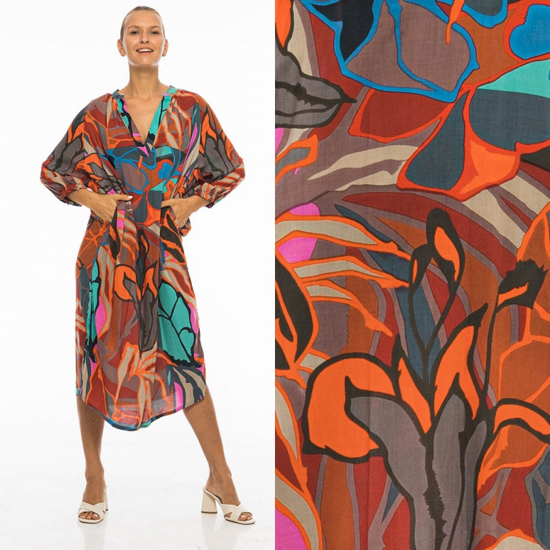 Tunisian Collar Dress 65860