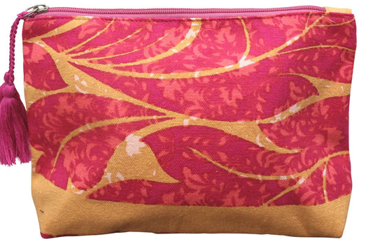 Pink/orange pouch 25x20cm