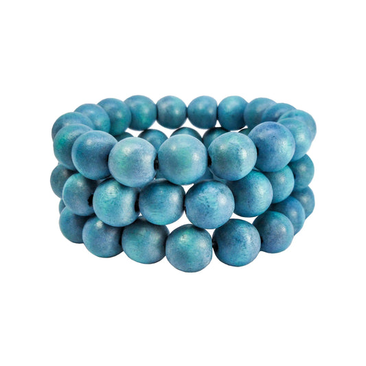 3 strand blue bracelet