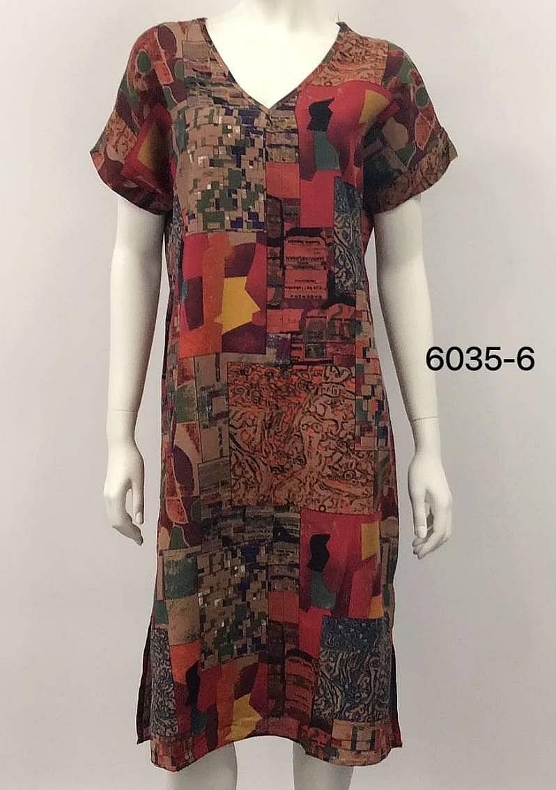 Printed Cotton Dress