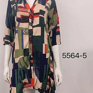Button Down Tunic Top
