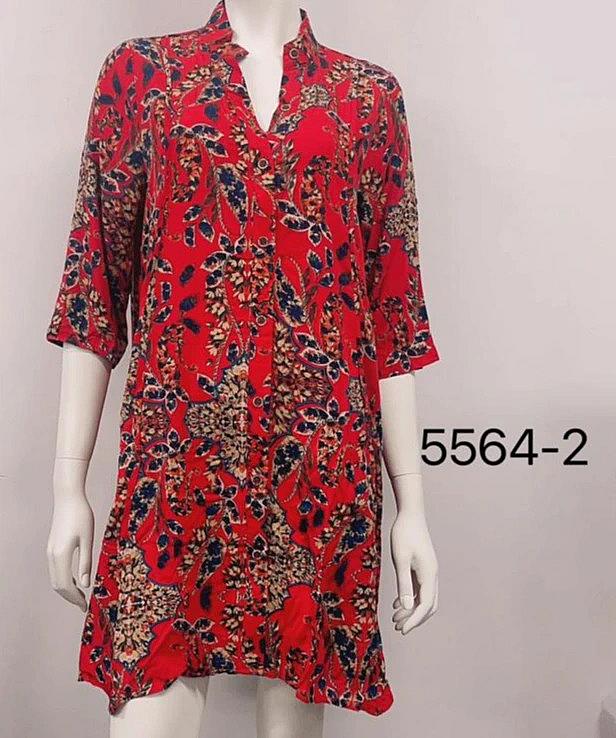 Button Down Tunic Top