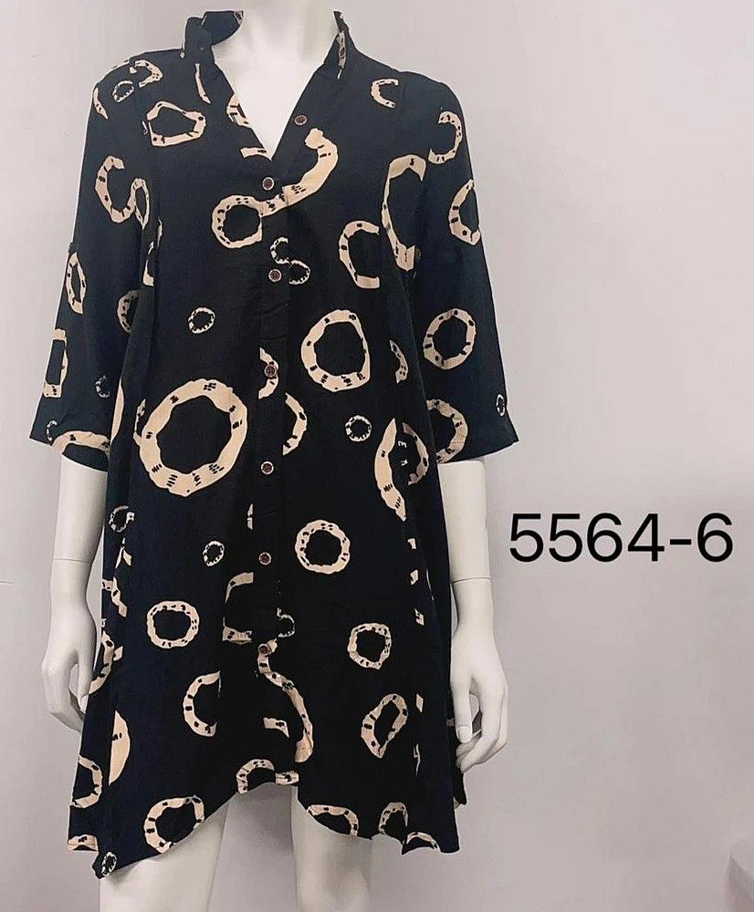 Button Down Tunic Top