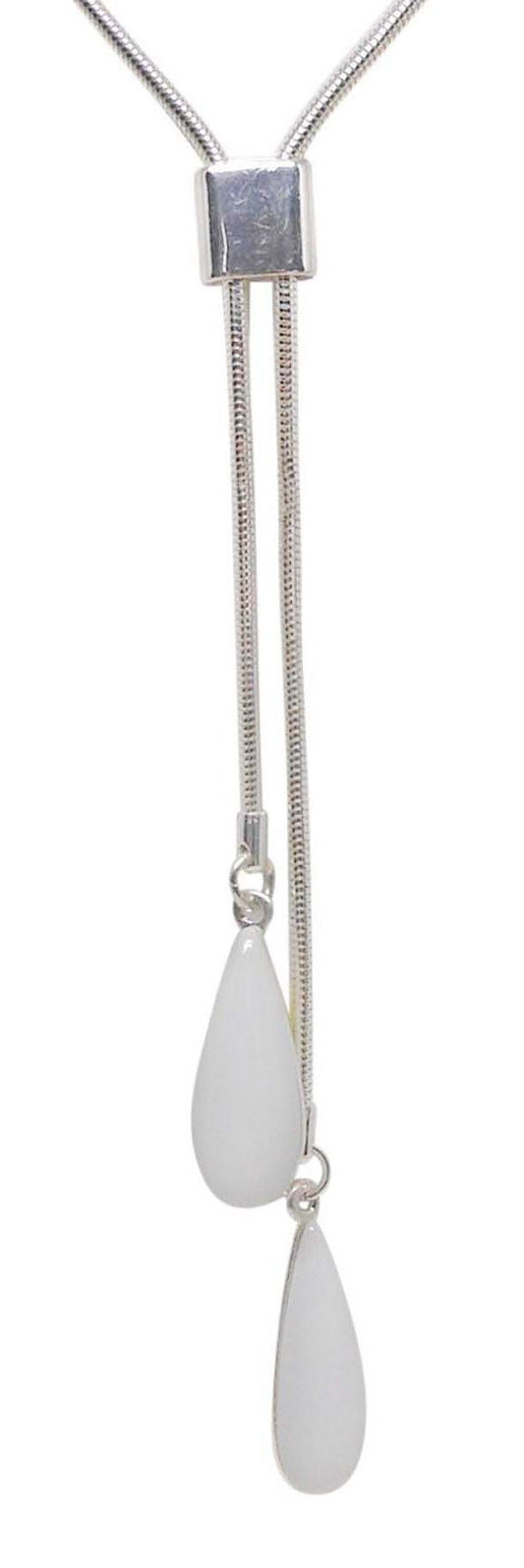 sliver plated necklace w/grey